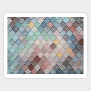 Fishscale Tile Pattern Sticker